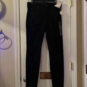 Black Distressed Jeans